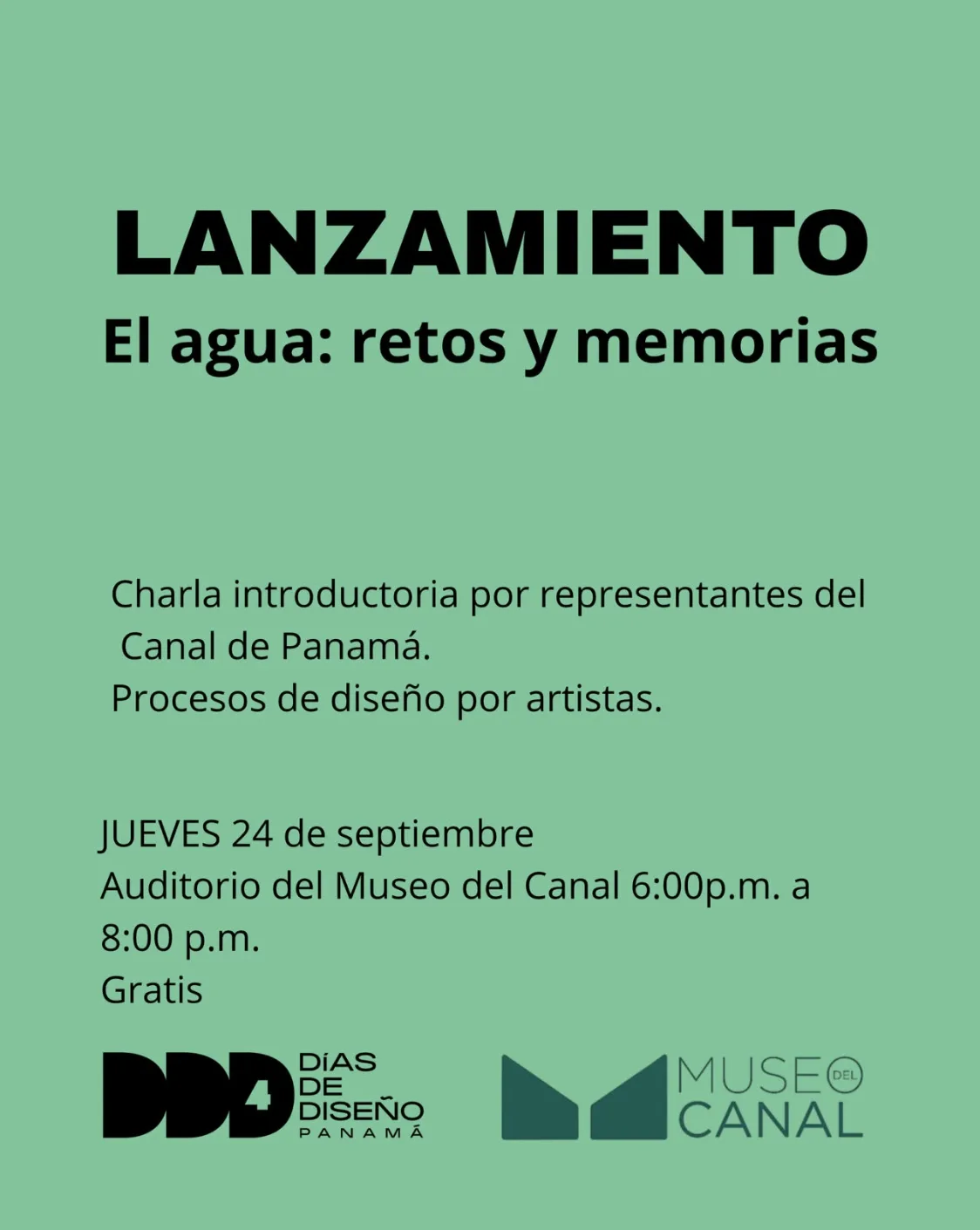 Flyer de Lanzamiento: El agua, retos y memorias